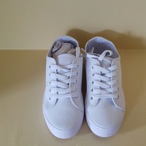 White canvas shoes